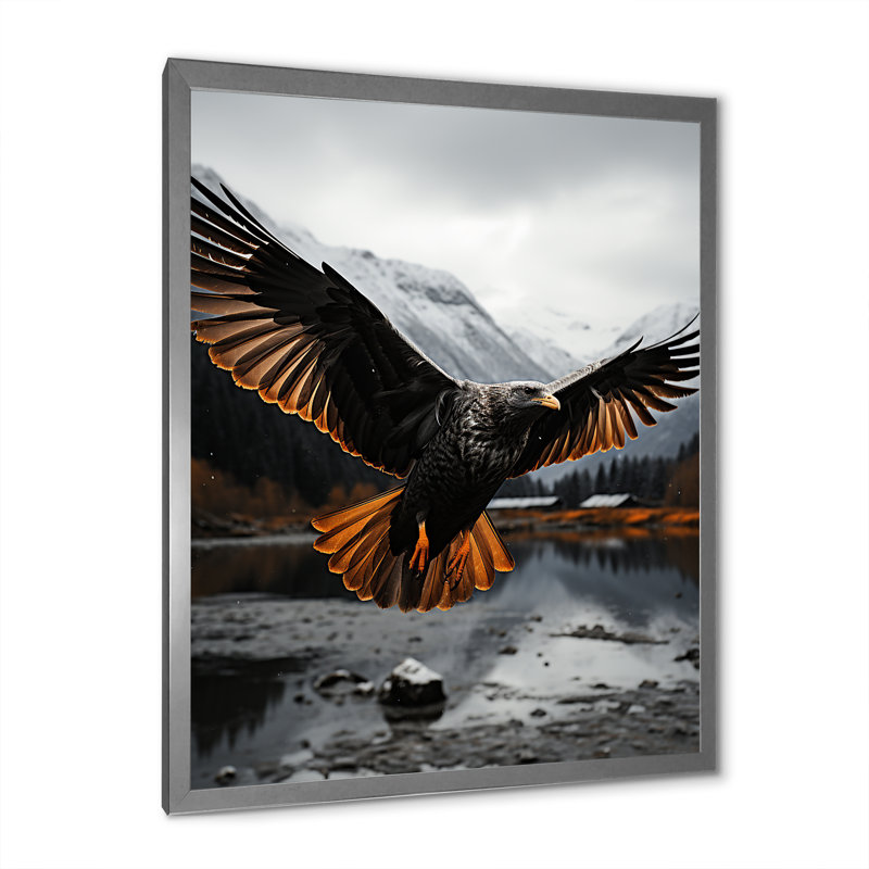 Scullion Alaska Arctique Wingspan II sur impression sur toile, H 44 po x l 34 po x P 1,5 po, Cadre photo argenté