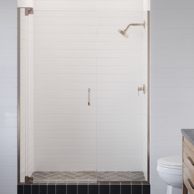  Verre trempé transparent Flex X Duo de 63 à 66 po x 72 po avec porte de douche 3/8 po et 5/16 po Flex X