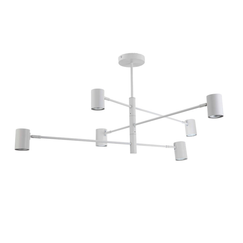 Teague 6 - Light Sputnik Chandelier, White