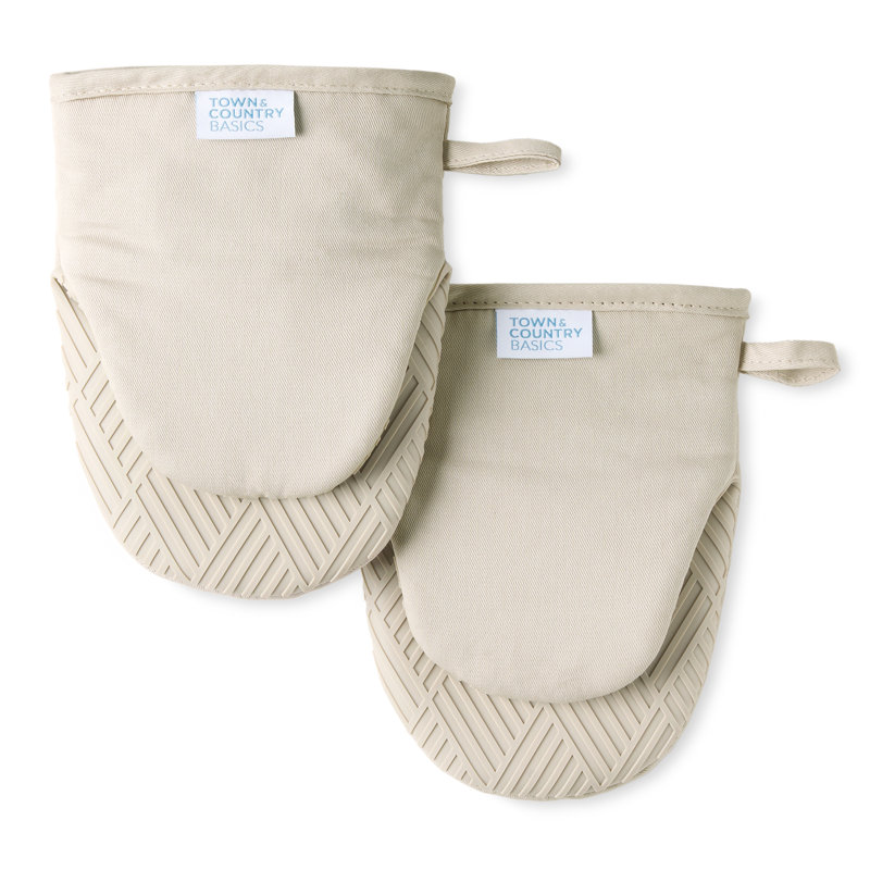 Ensemble de gants de cuisine Town & Country Living, Beige