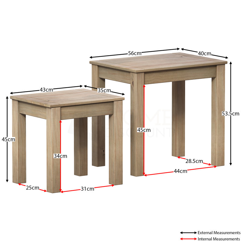 Somers Solid Wood Nesting Tables