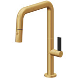 Pull-Down Kitchen Faucet With Button Sprayer - Quad Spout