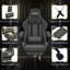 Fauteuil de jeu ergonomique pivotant en similicuir pour PC et jeu de course avec repose-pieds-1158396567