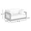 Montford Teak Loveseat with Cushions