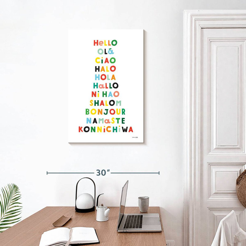 Language Of Hellos, 30" H x 20" W