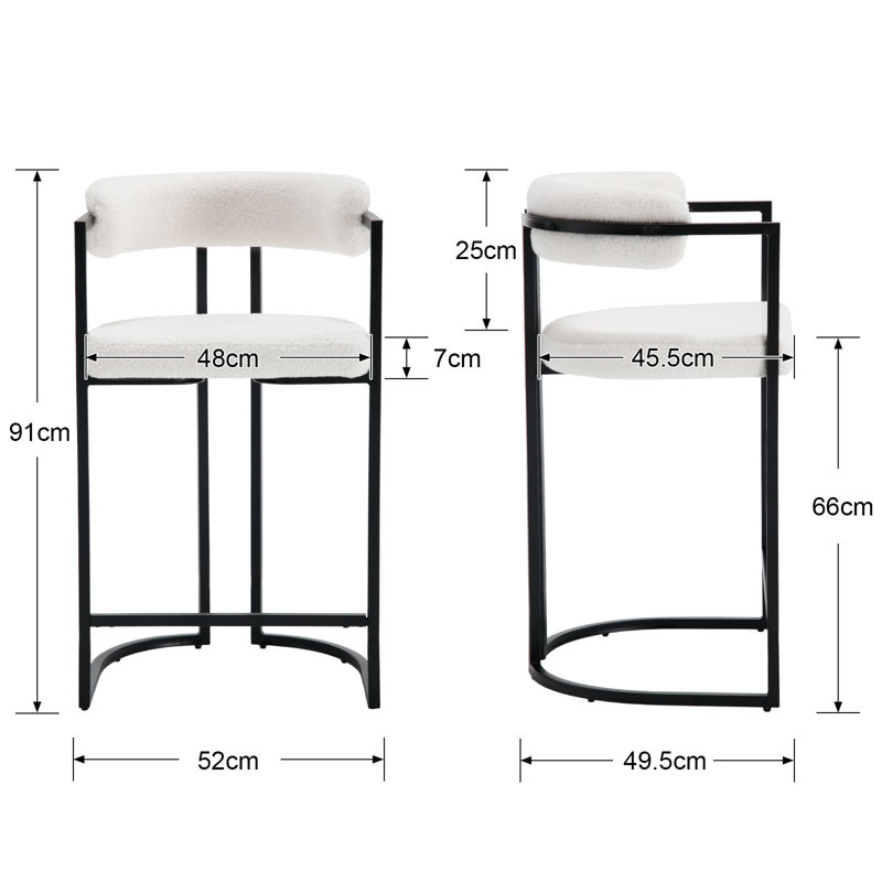 Adelynn Counter Stool, White