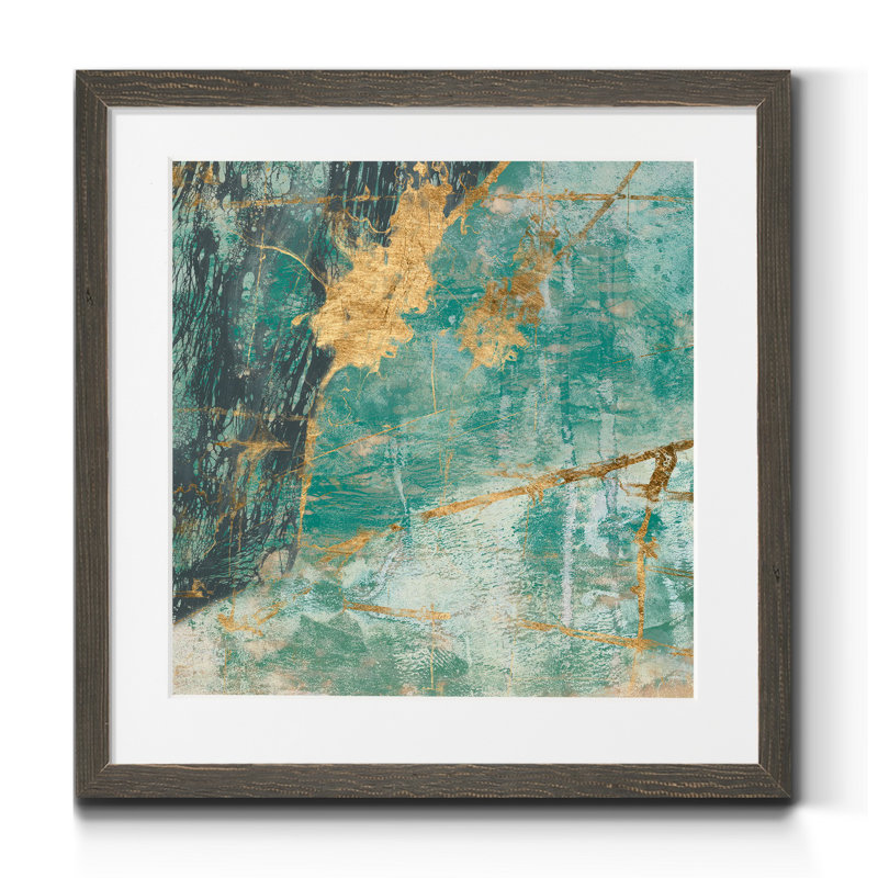Lace I, reproduction d’art sur papier encadrée, H 35,5 po x l 35,5 po x P 1,5 po, Cadre gris