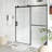60" W X 72" H Single Sliding Semi-Frameless Shower Door With Clear Tempered Glass-109692704