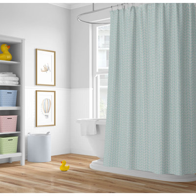Chevron Feather Ultra-Thin Lightweight Shower Curtain