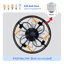 Ventilateurs de plafond réversibles 20 po avec lumières et télécommande Farmhouse