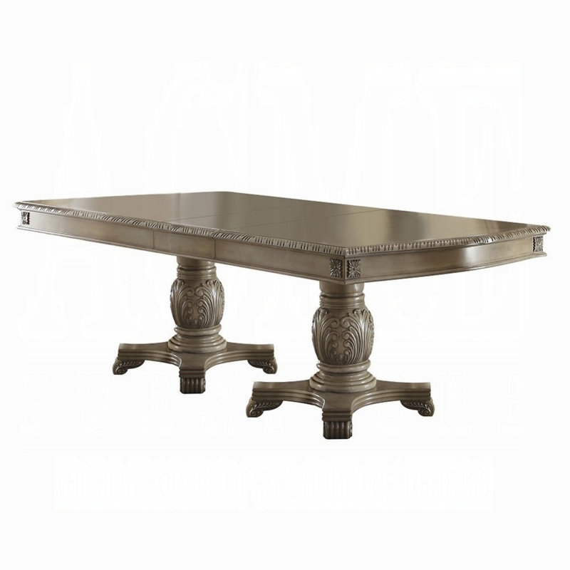 Table de salle à manger Chateau De Ville, Blanc antique