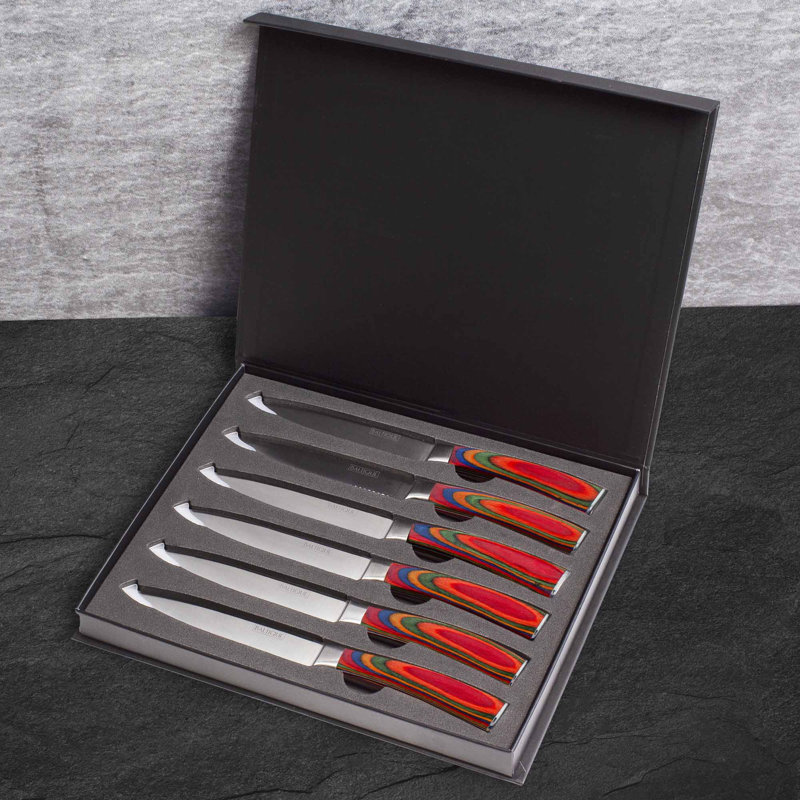 Baltique Marrakesh 6-Piece Serrated Steak Knife Set