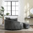 Upholstered Barrel Chair With Ottoman-100891574