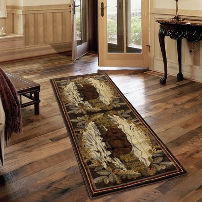 Nature's Nest Multi  Lodge Area Rug