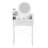 Makeup Vanity Desk With Led Lighted Mirror,Vanity Table With 1 Drawer And 2 Opening Shelves,Bedroom Dressing Table With Adjustable 3 Modes Brightness,Vanity Table Set For Women White
