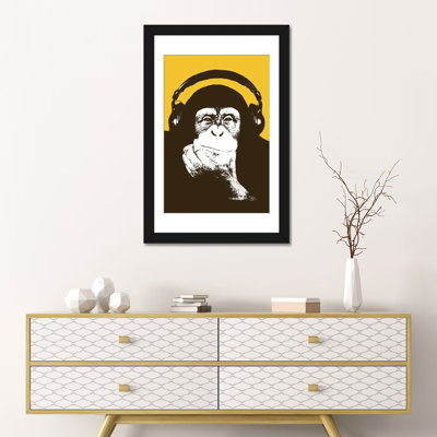 «Headophone Monkey», impression sur toile