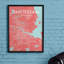 Amsterdam City Map - No Frame Print-1927335506