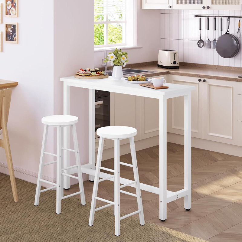 120cm Bar Set, White