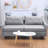 Momena Faux Leather 70.86'' Reception Upholstered Arm Loveseat Living Room Sofa with Storage Pockets