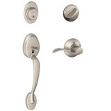 Plymouth Handle set with Deadbolt and Door Lever and Rosette