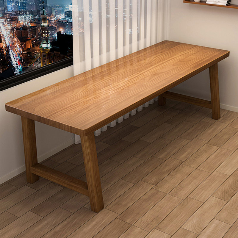 Walnut Rectangular Solid Wood Writing desk, 29.53"H*62.99"W*23.62"D