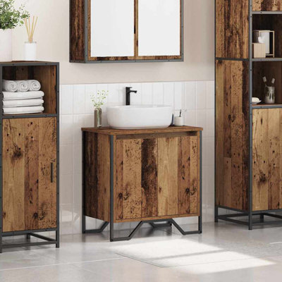 Sink Cabinet With Door 60 X 35 X 60 Cm Engineered Wood