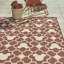 Tapis intérieur / extérieur rectangulaire rouge en polypropylène tissé à la machine-95599316