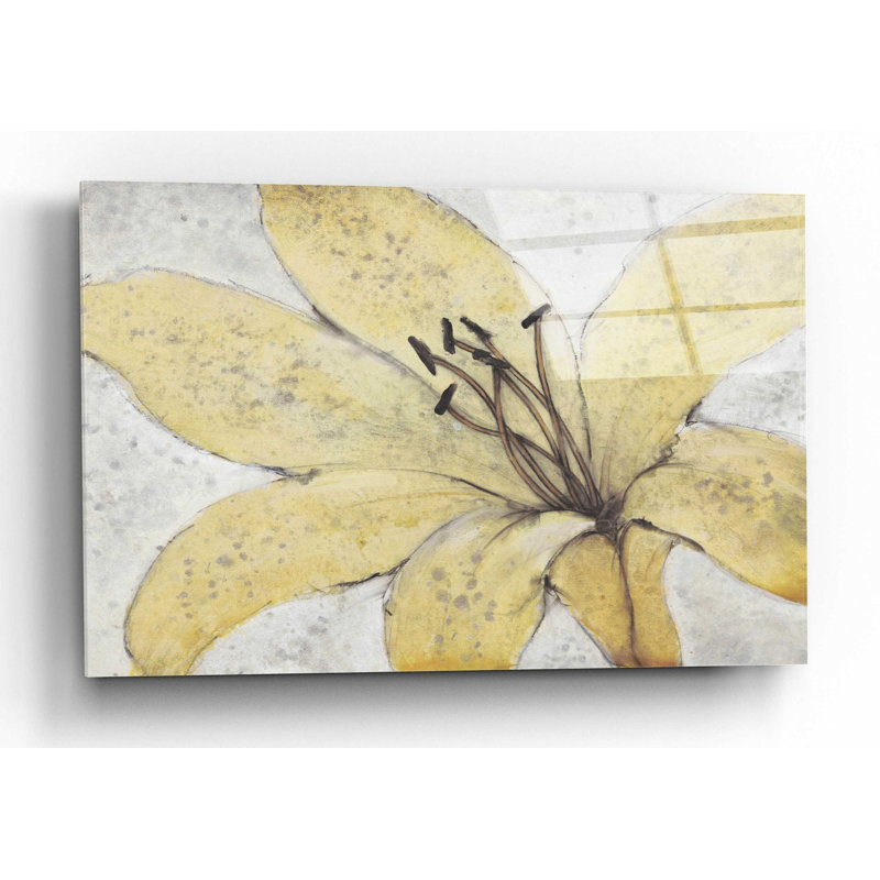 «Transparent Flower II» par Tim O'Toole, art mural en verre acrylique, H 12 po x l 16 po x P 0,13 po