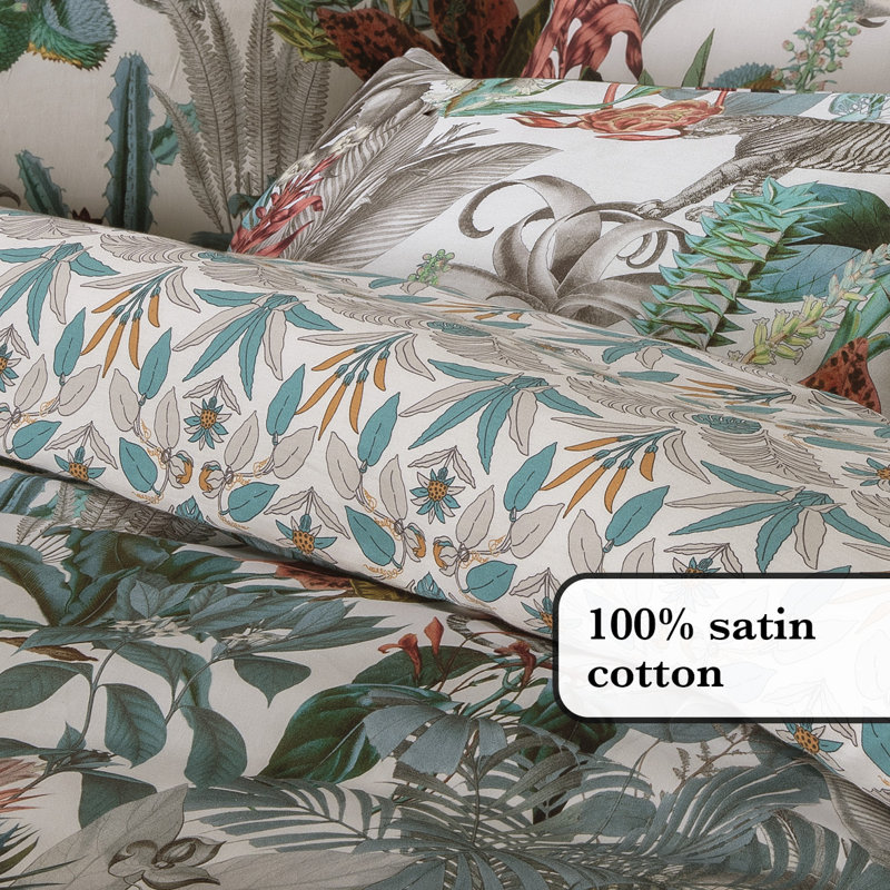 CXL By Christian Lacroix Floral Duvet Cover Set with Pillowcases Included, Kingsize - 2 Pillowcases (63 x 63 cm)