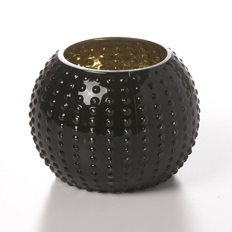 Turville Glass Decorative Bowl, 4.5" H x 6" W x 6" D, Black