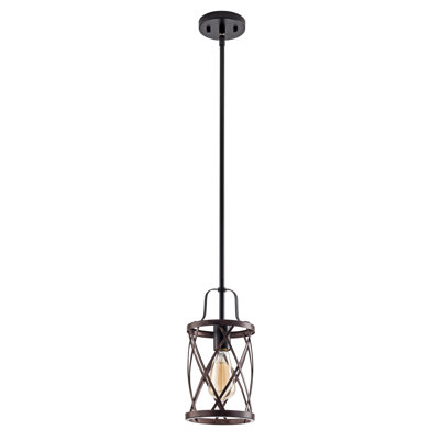 Luminaire suspendu cylindrique 1 lumière