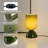 9'' Modern Green Glass Accent Table Lamp with Dimmer, cULus Certified for Bedroom Nightstands, Living Room Side Tables, Home Offices Desks or Contemporary Decor-657469558