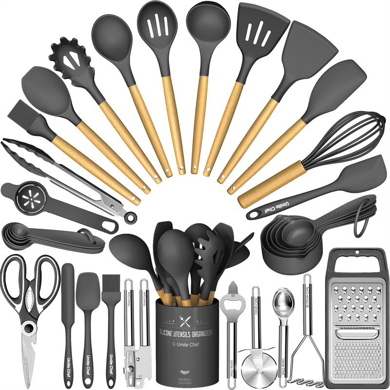 X － MAX MEUBLES 34 pièces, Gris / Jaune pâle
