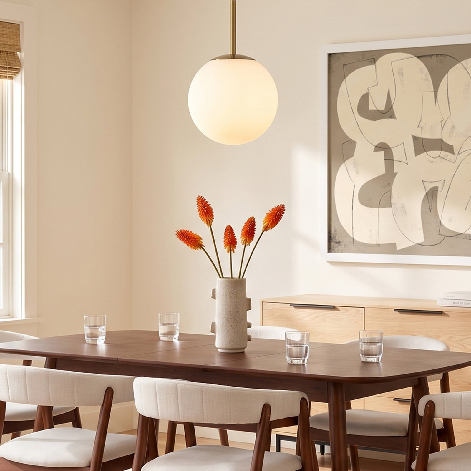 Drake Dimmable Globe Single Light Pendant