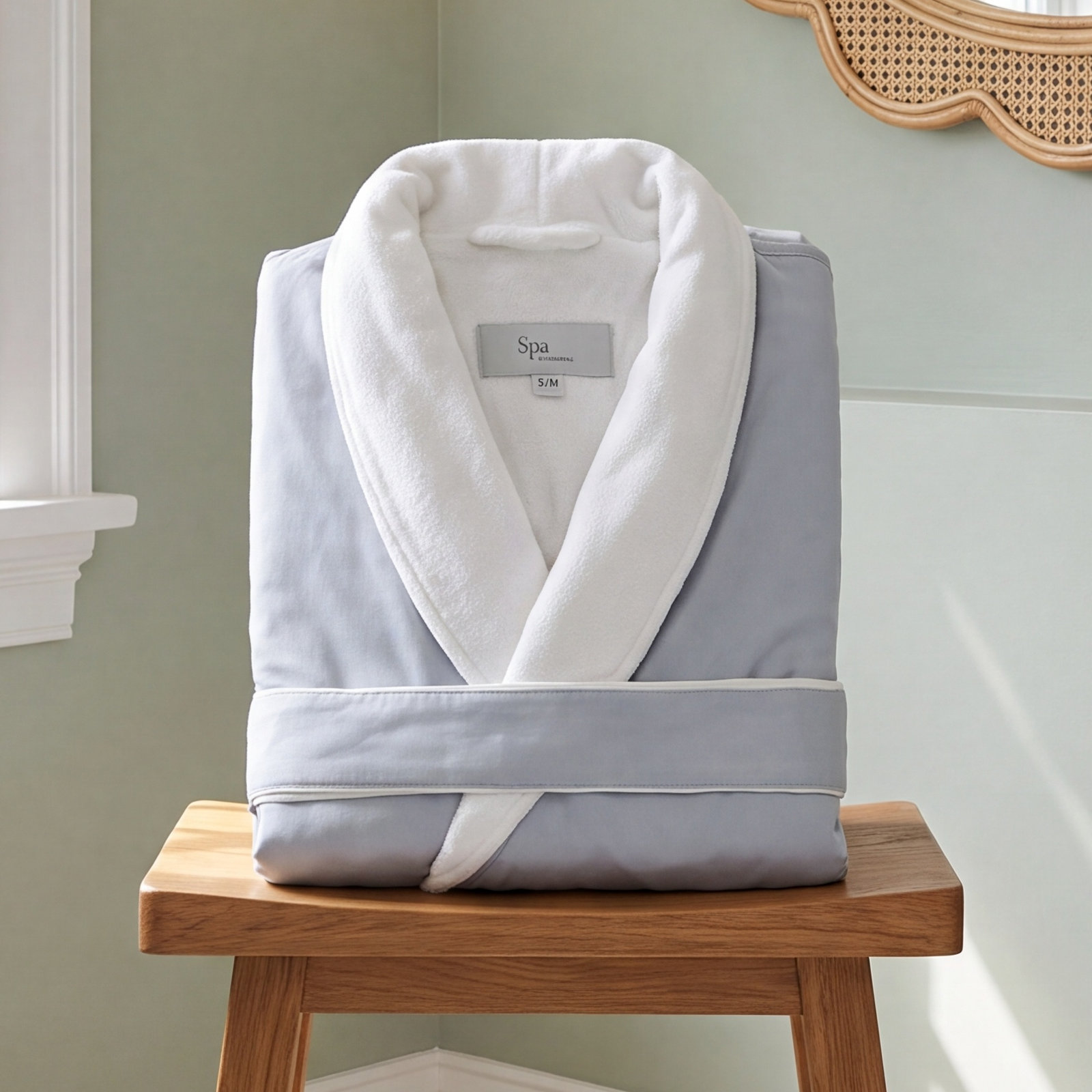 Bathrobe, Large / Extra Large, Silver Sage