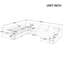 Canapé modulaire surdimensionné polyvalent avec repose-pieds, idéal pour les salons et les bureaux-1071329391