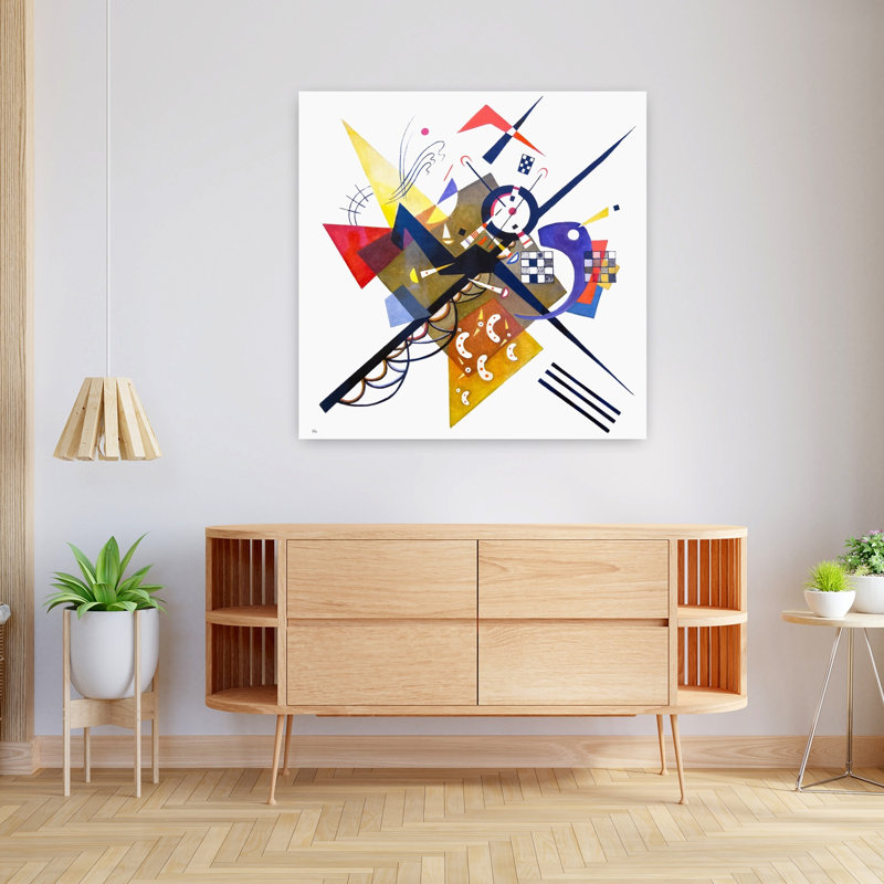 «On White II», art contemporain abstrait, H 36 po x l 36 po