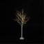 Ensemble de bouleau illuminé, arbre artificiel 4 lumières, 48 ​​lumières DEL / 5 pi 72 lumières DEL / 6 pi, 96 lumières DEL blanc chaud, arbre de Noël pour la décoration intérieure et extérieure