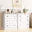3 Drawer Dresser For Bedroom, Small Chests Of Drawers, Farmhouse Wood Nightstand Bedside Cabinet End Table, Modern Closet Storage Organizer For Bedroom, White-1824643255