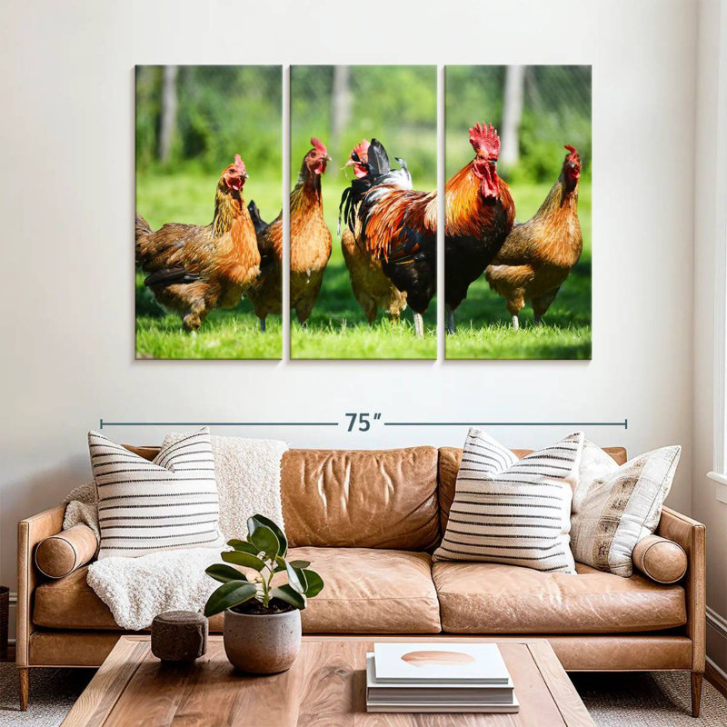 Brampt Outdoor Chickens, 42" H x 65" W