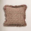 Coussin décoratif en lin fabriqué à la main à motif de blocs de tissu pour canapé, lit, chaise Tulsi Buti - 18 X 18 po-106744399-106744404