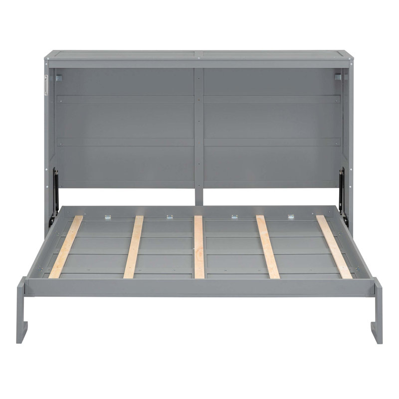 Grand lit escamotable mural grand format escamotable, Gris