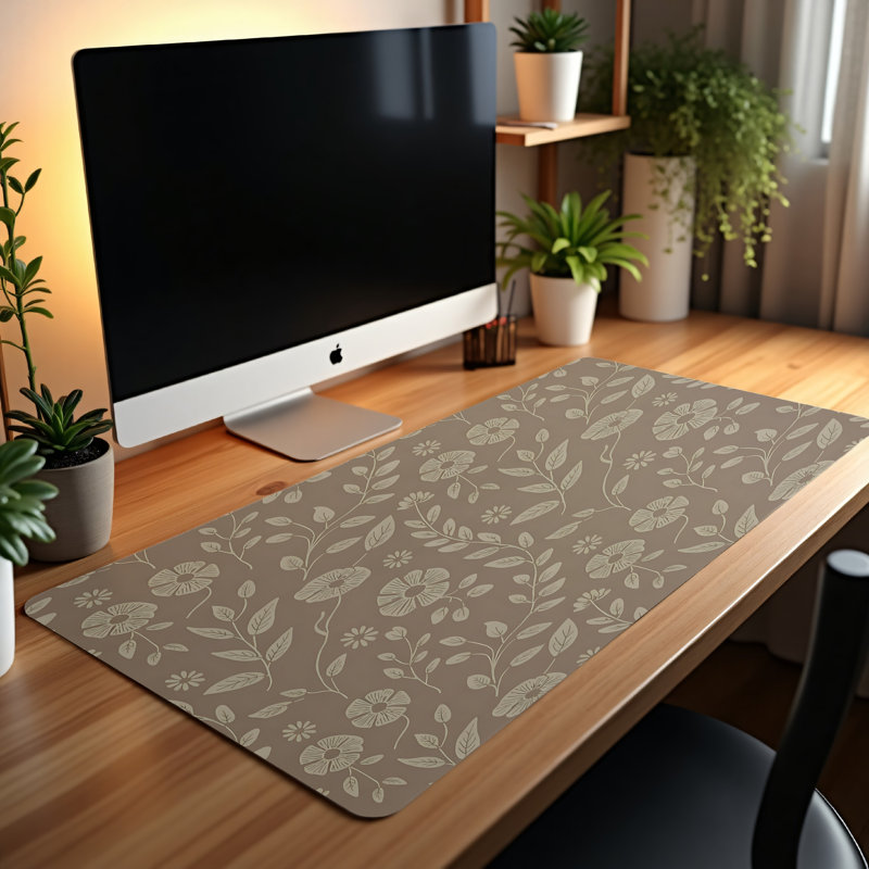 Polyester Desk Pad, 14.4x12.1