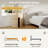 Upholstered Platform Bed with Rounded Headboard, Boucle Bed Frame with Wood Slat Support, Weight Capacity 700 lbs, No Box Spring Needed, White, California King-1042303608