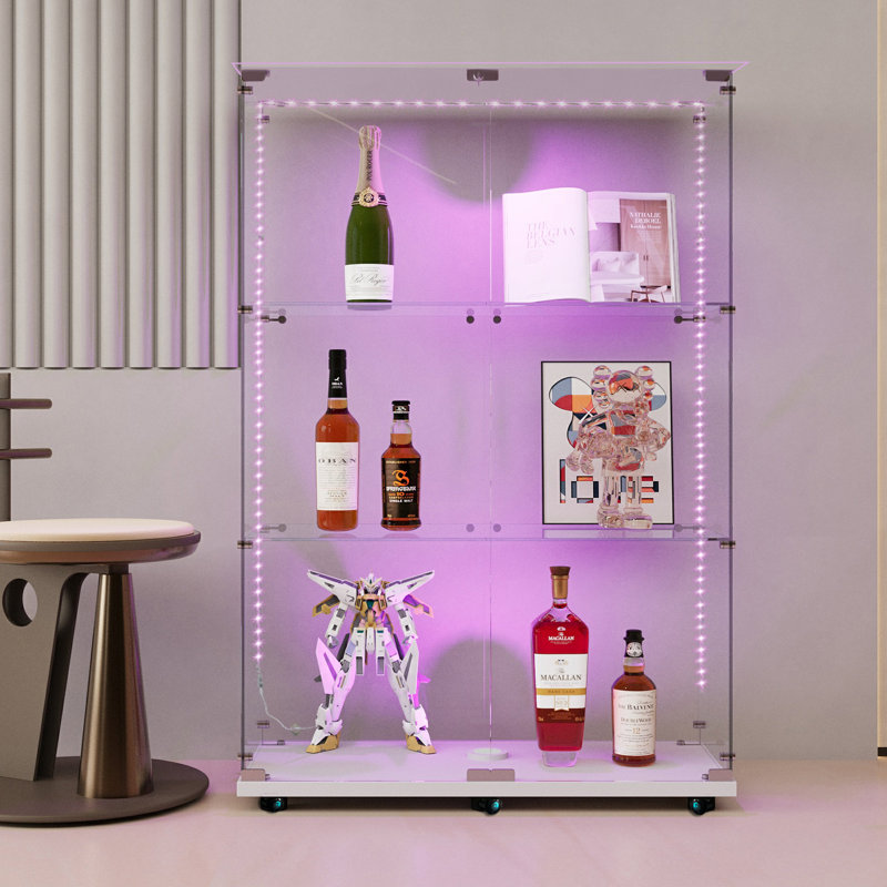 Vitrine en verre trempé, Blanc