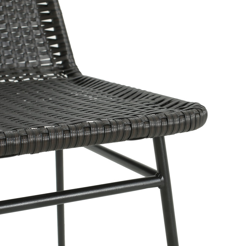 Chaises de salle à manger brun foncé (ensemble de 2)