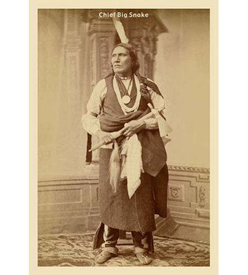Chief Big Snake Photographic Print