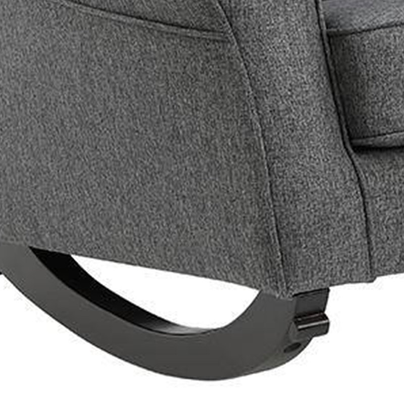 Chaise berçante Fabien, Gris foncé