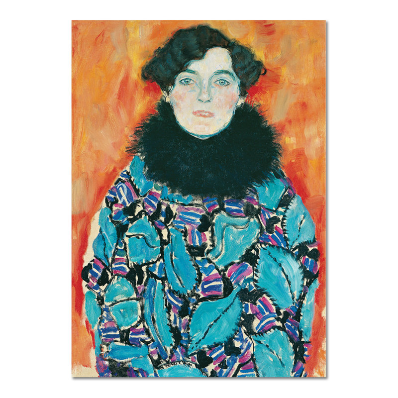 Portrait Of Johanna Staude by Gustav Klimt - No Frame Painting on Plastic / Acrylic, 65cm H x 95cm W