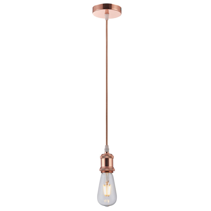 Cardenas 1 - Light Single Pendant, Rose Copper